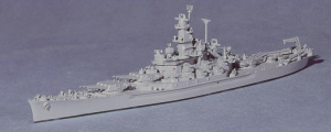 Battleship "Indiana" (1 p.) USA 1943 Neptun N 1301B